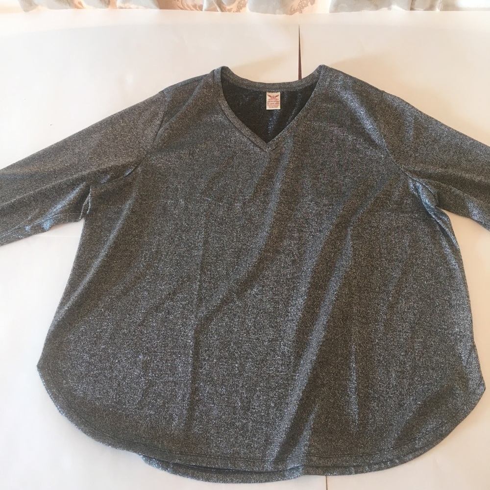Sparkle Disco Faded Glory Plus Size Top